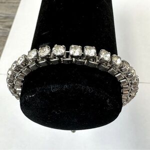 Ann Taylor Silver Crystal Bracelet